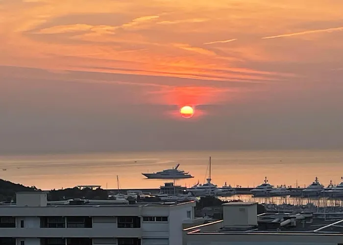 Daire Superbe 2 Pieces Vue Mer, Piscine, Parking Antibes