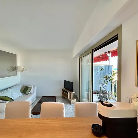 Superbe 2 Pieces Vue Mer, Piscine, Parking Antibes
