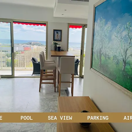 Apartamento Superbe 2 Pieces Vue Mer, Piscine, Parking Antibes